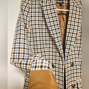 RW&CO. Houndstooth Blazer with Blue and Orange Accents